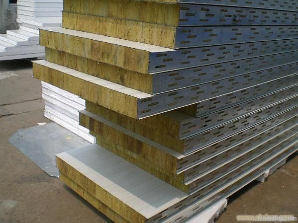 High density rockwool sandwich panel