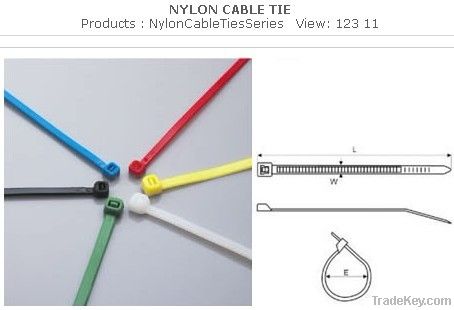 8&quot; self-locking nylon cable ties/3mmX200mm/2.5mmX200mm