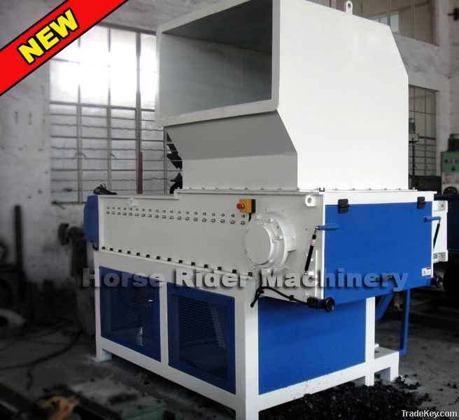 High output low noise waste plastic shredder