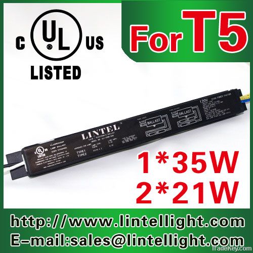 UL listed T5 fluorescent lamp light slim electronic ballast