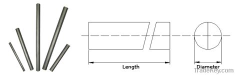 Tungsten carbide rods