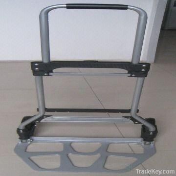 steel tube frame alum.foot platefoldable hand truck 100kg load capacit