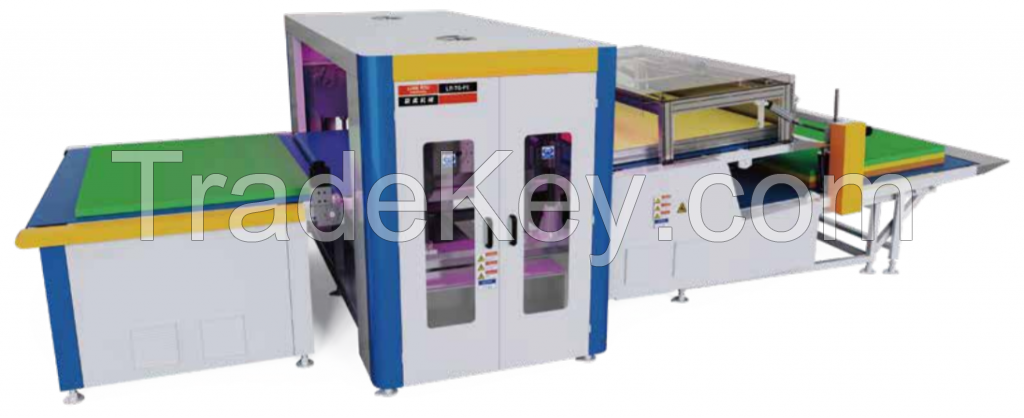 Full-automatic mattress compound layerintegrated machine for glue rolling & spraying