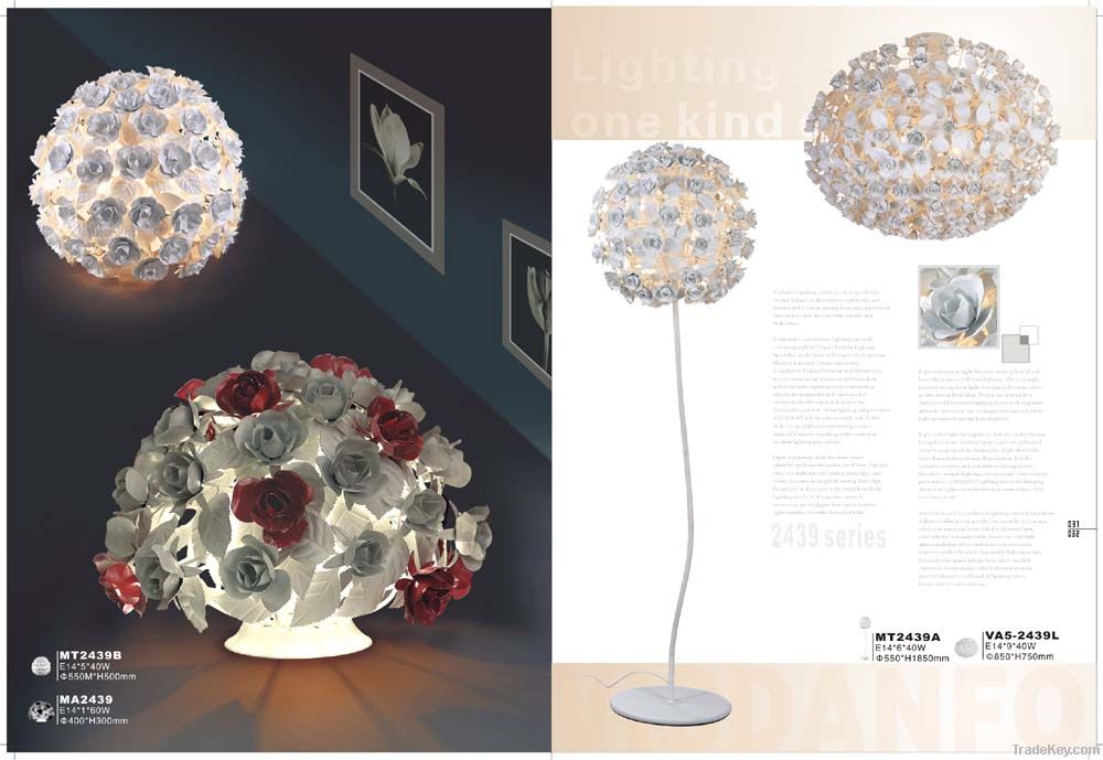 Modern rose lamp