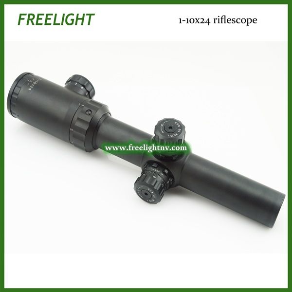 1-10x24 tactical Sniper shooting Rifle scope 10 times zoom Optical Gunsight