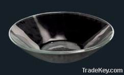 colored glass bowl