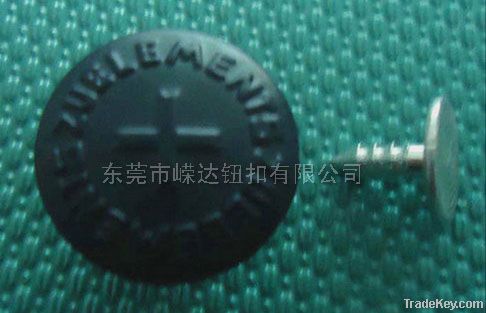 metal jeans shank button