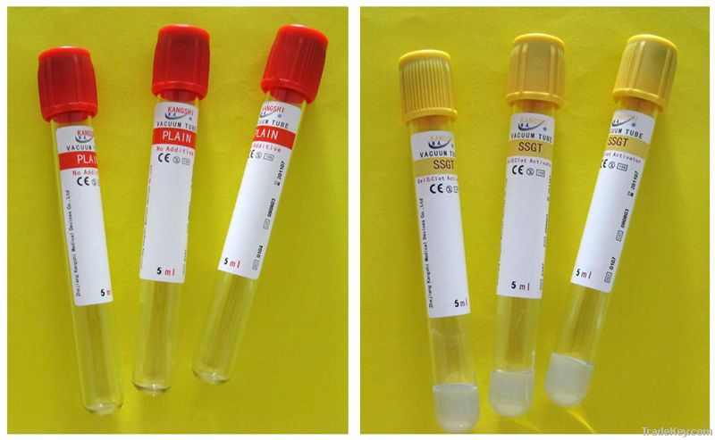 Vacuum blood collection tubes