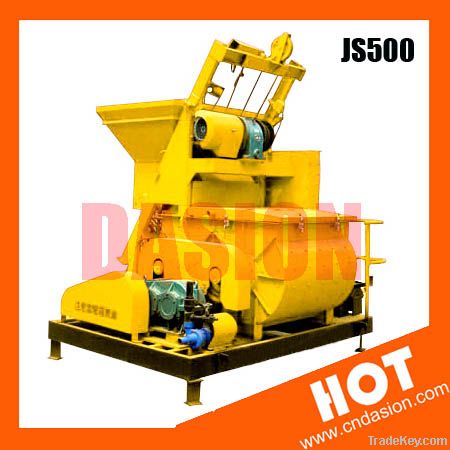 2012 New Arrival JS500 twin-shaft concrete mixer