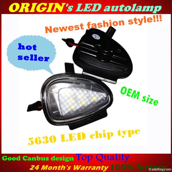 new style 6 SMD 5630 LED chip type VW GOLF6 LED Under mirror light