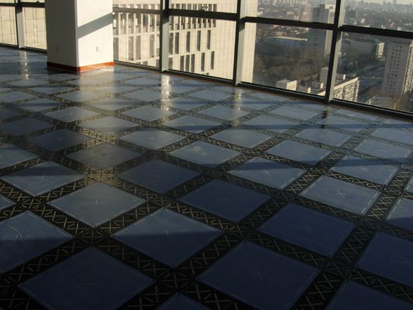 Jiangsu office room hot steel cement network raised floor