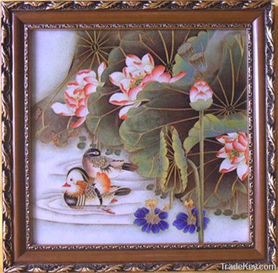 China handicraft works cloisonne craft painting for room decorating