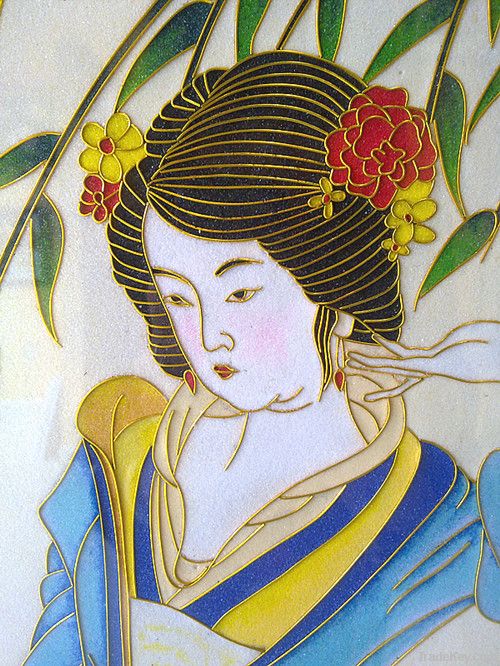 Chinese artworks cloisonne handicraft painting for interior decorating