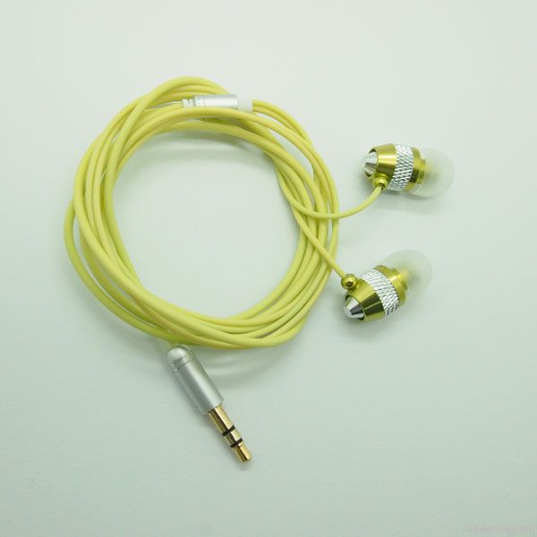 3.5mm jack headphone with metal housing