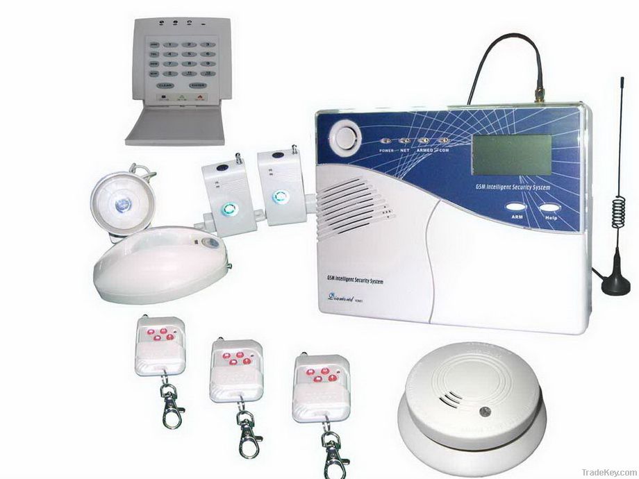 LCD Display Voiced GSM Burglarproof Alarm System