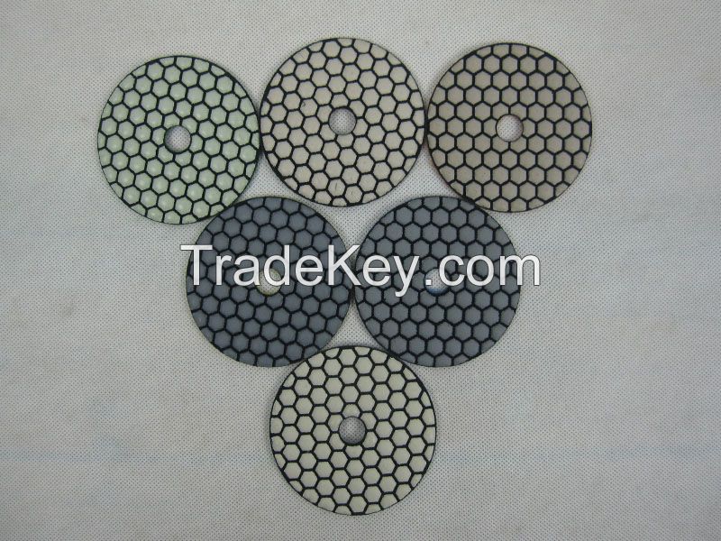 4inch/100mm diamond dry polishing pad for stone granite marble