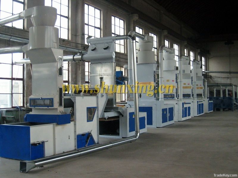 MQ-500 Textile Waste Recycling Line