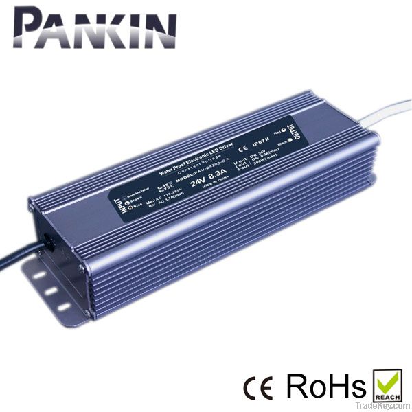 Manufacture waterproof constant voltage 24V 200W led driver