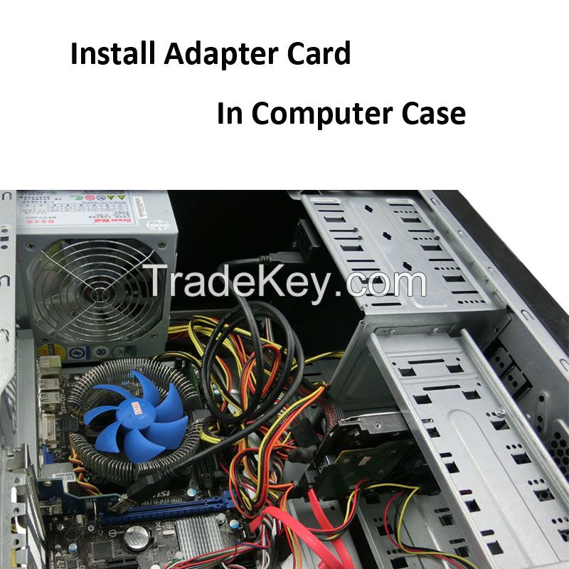 IT-GO PCI-E Express To PCI x1 x4 x8 x16 Adapter Card Convertor Dual PCI Riser Hub Bay With Enclosure Case