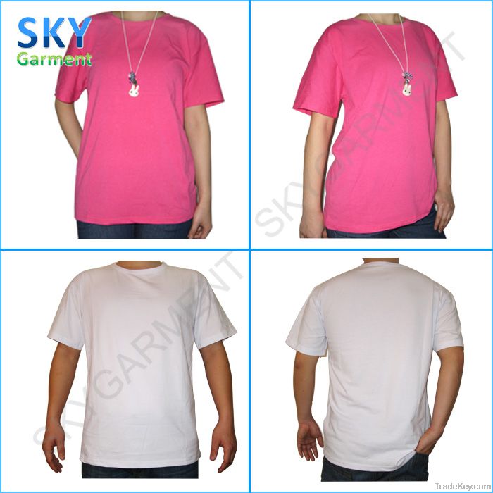 210GSM O-Neck Short Sleeve AB Cotton Promotional T Shirt in Stock