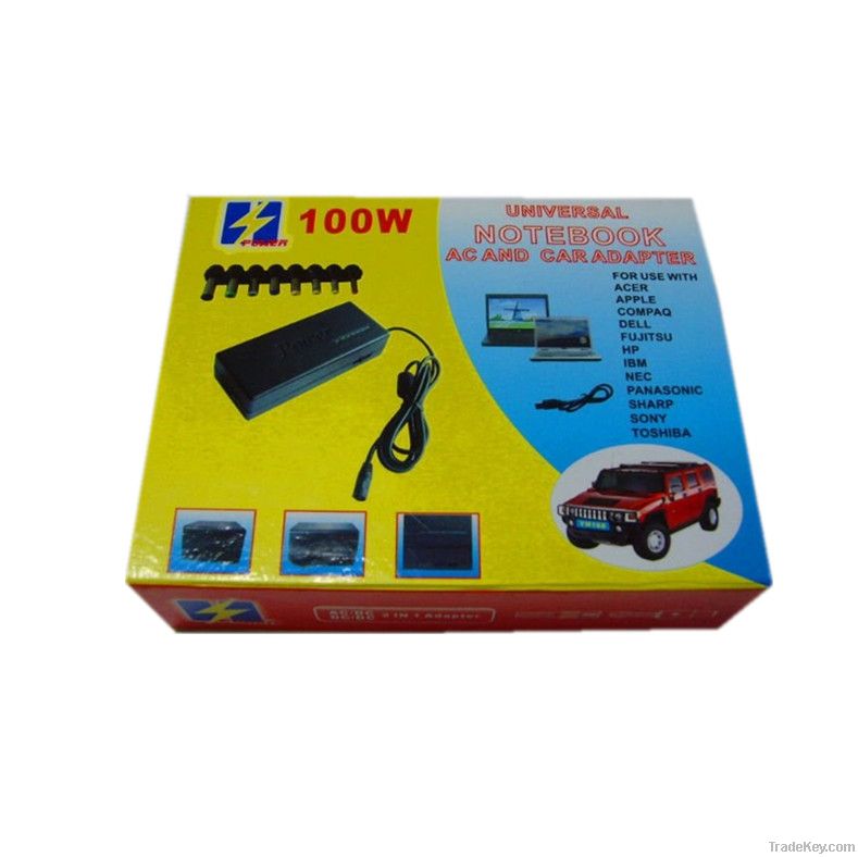 Factory 100W car and home universal laptop adapter