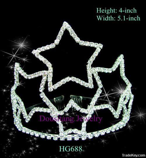 Factory wholesale fashion rhinestone crowns or tiaras