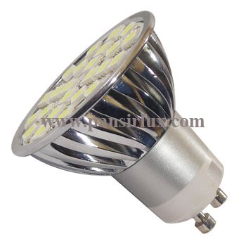 High Lumen lens high quality 24SMD 5050 5W GU10 LED Lamp Spotlight