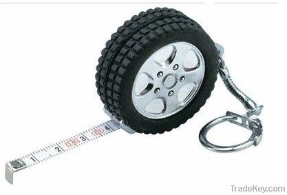 Racing Tire Key Holder/ 3' Retractable Tape Measure