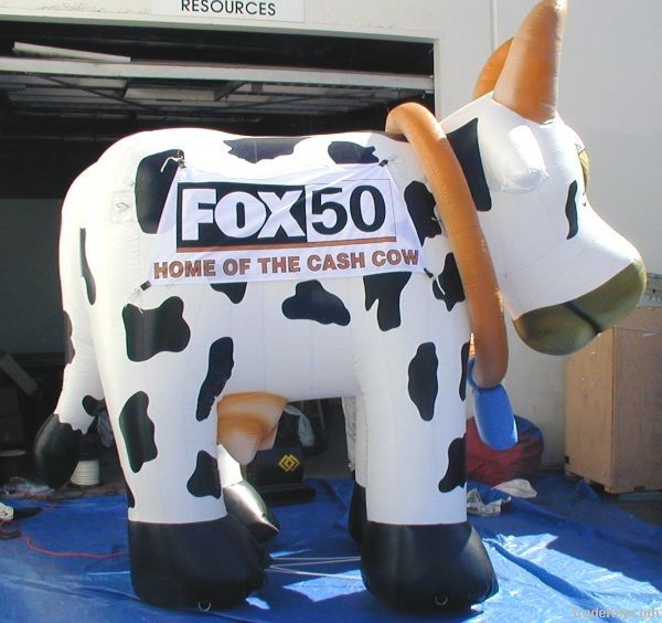 inflatable cow