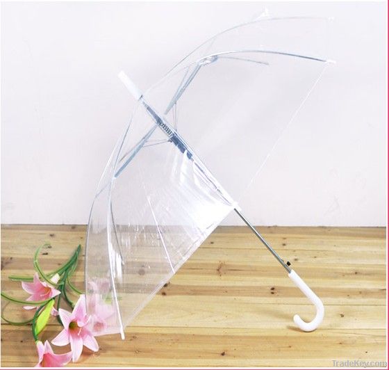 Fashion !!21&quot;straight student PE transparent umbrella