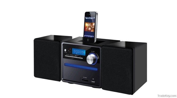 Micro Hi-Fi System (CD/DVD Mini Combo) with Iphone Docking