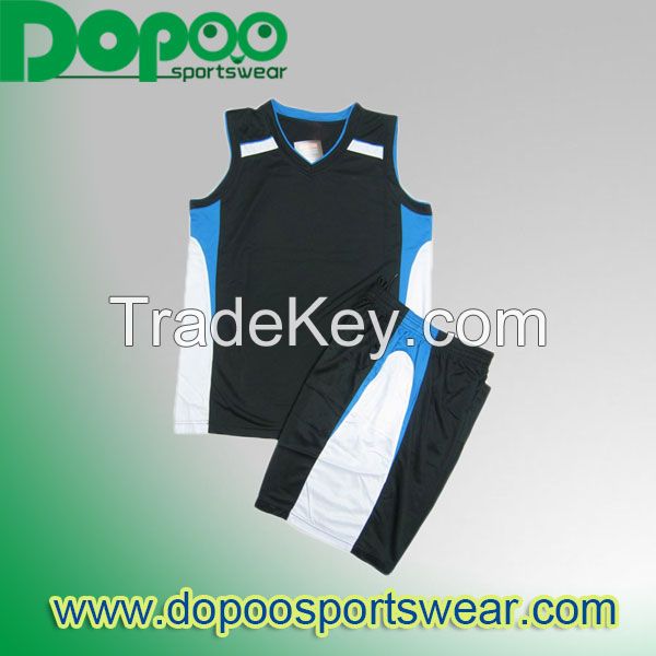 Breathable Sports Shirt Volleyball Jersey With Heat-transfer Printing 