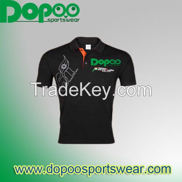 Hot sales men's piping polo economic promotional shirt