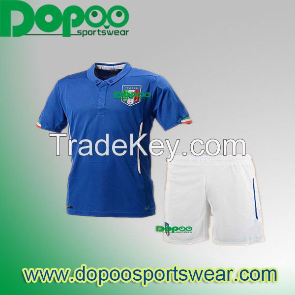 Custom branding football jersey and short soccer set wear