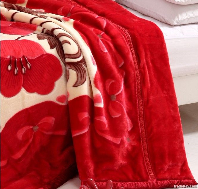 polyester blanket/polyester raschel blanket