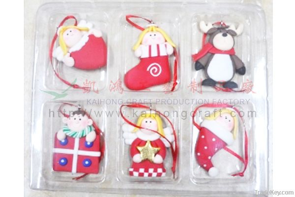 Polymer clay for christmas Santa display