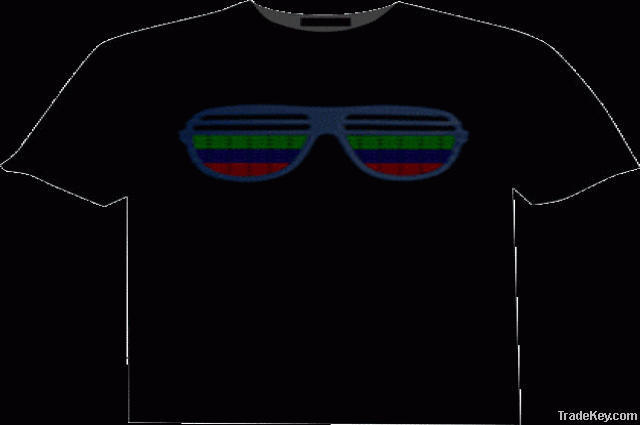 COOL SHINE EL Audio/Sound Activated T-shirt 058 Â©