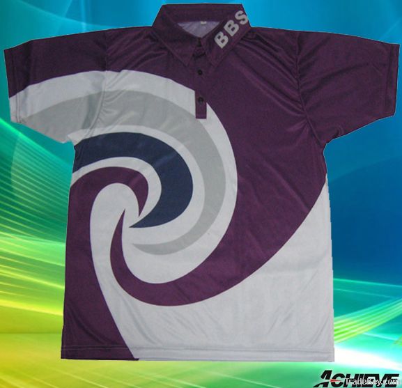 custom sublimation polyester polo shirt supplier