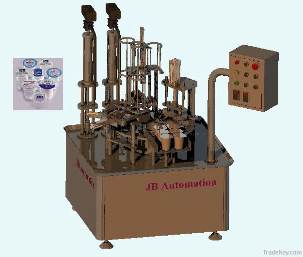 Double Head Volumetric Cup Filling & Sealing Machine