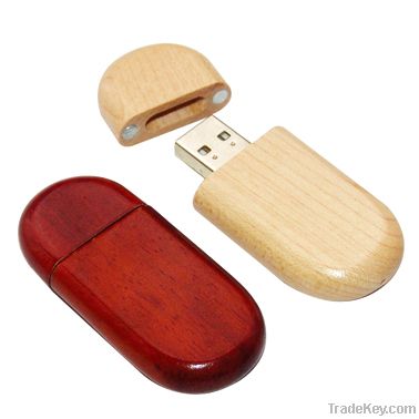 Wooden usb flash drive