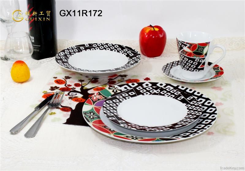 20/30pcs round shape dinner set