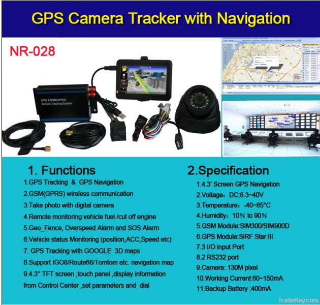 Car GPS  trackers with navagation/camera