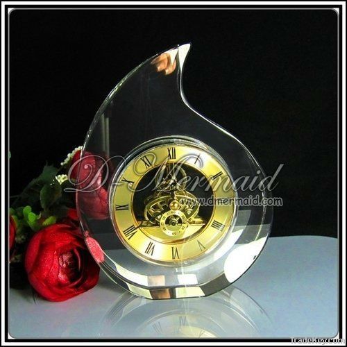 new cristal table clock, nice business gift