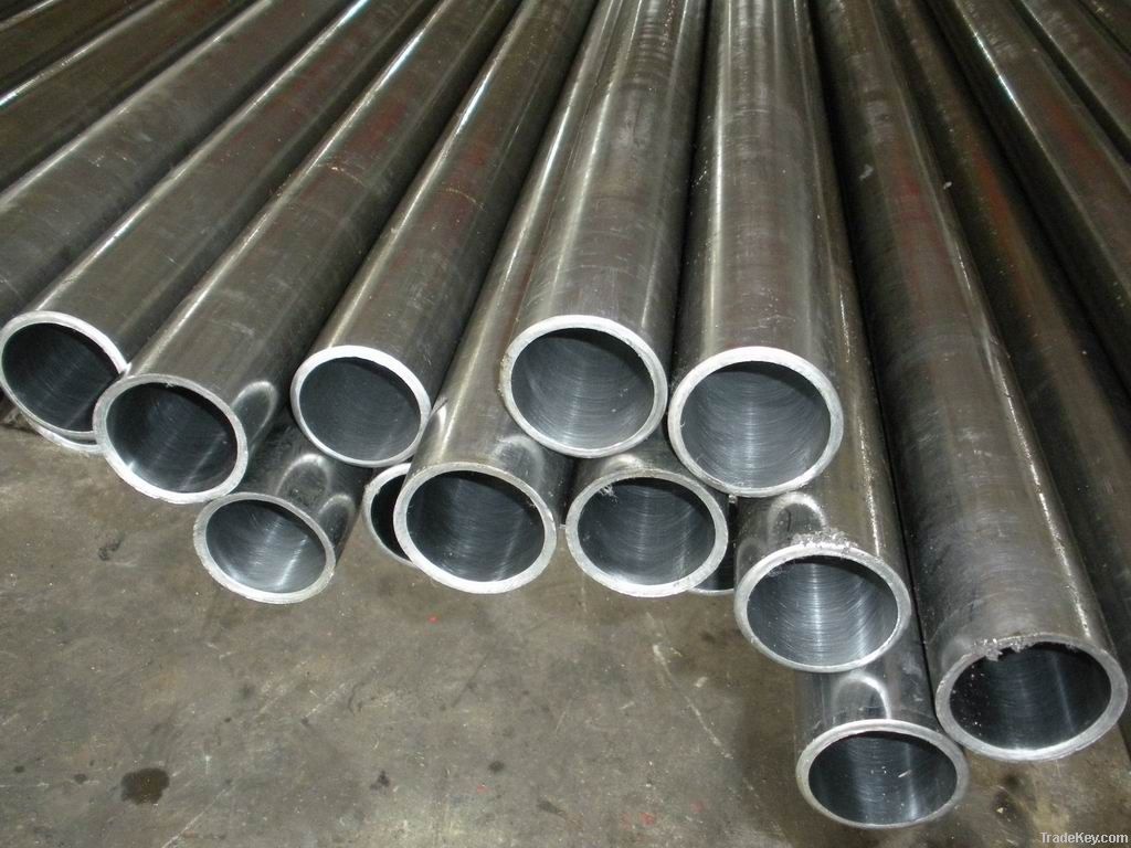 Honed seamless steel tube