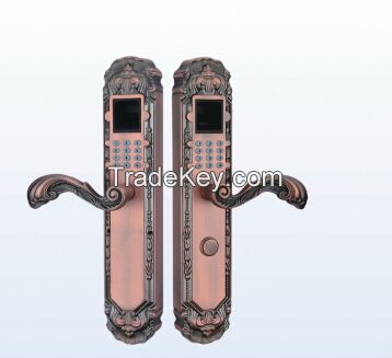 2 side fingerprint door lock can be locked both side is popular used in gate. 