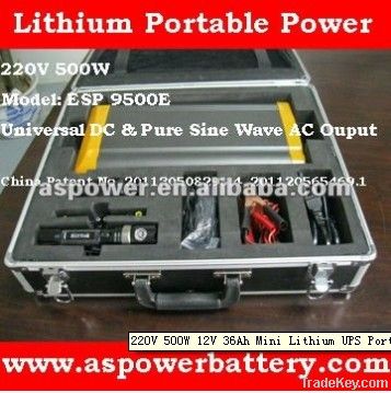 500w Dc/ac Output Lithium Portable Power Bank 110v For Mobile Phone /