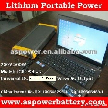 500w Dc/ac Output Lithium Portable Power Bank 110v For Mobile Phone /