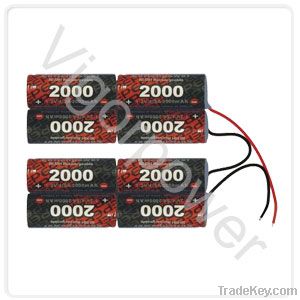 2000mAh, 9.6V EP Ni-MH battery