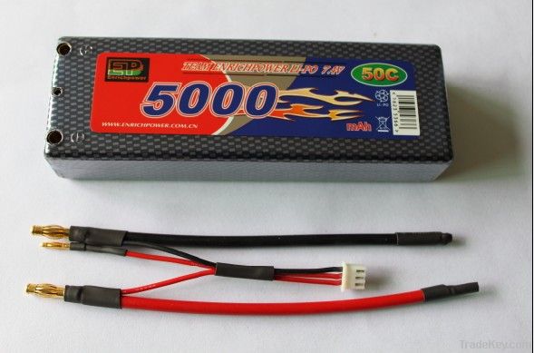 7.4V, 5000mAh, 5OC EP Li-Po battery