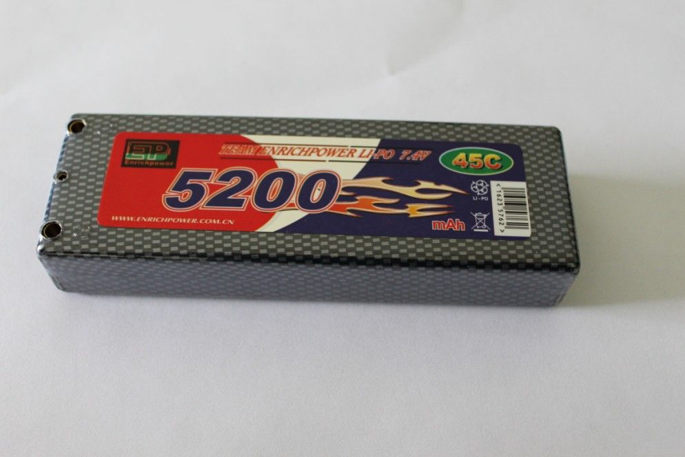 7.4V, 5200mAh, 45C EP Li-Po battery